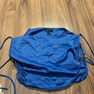 Dynamite Blue cami with Ruched Sides